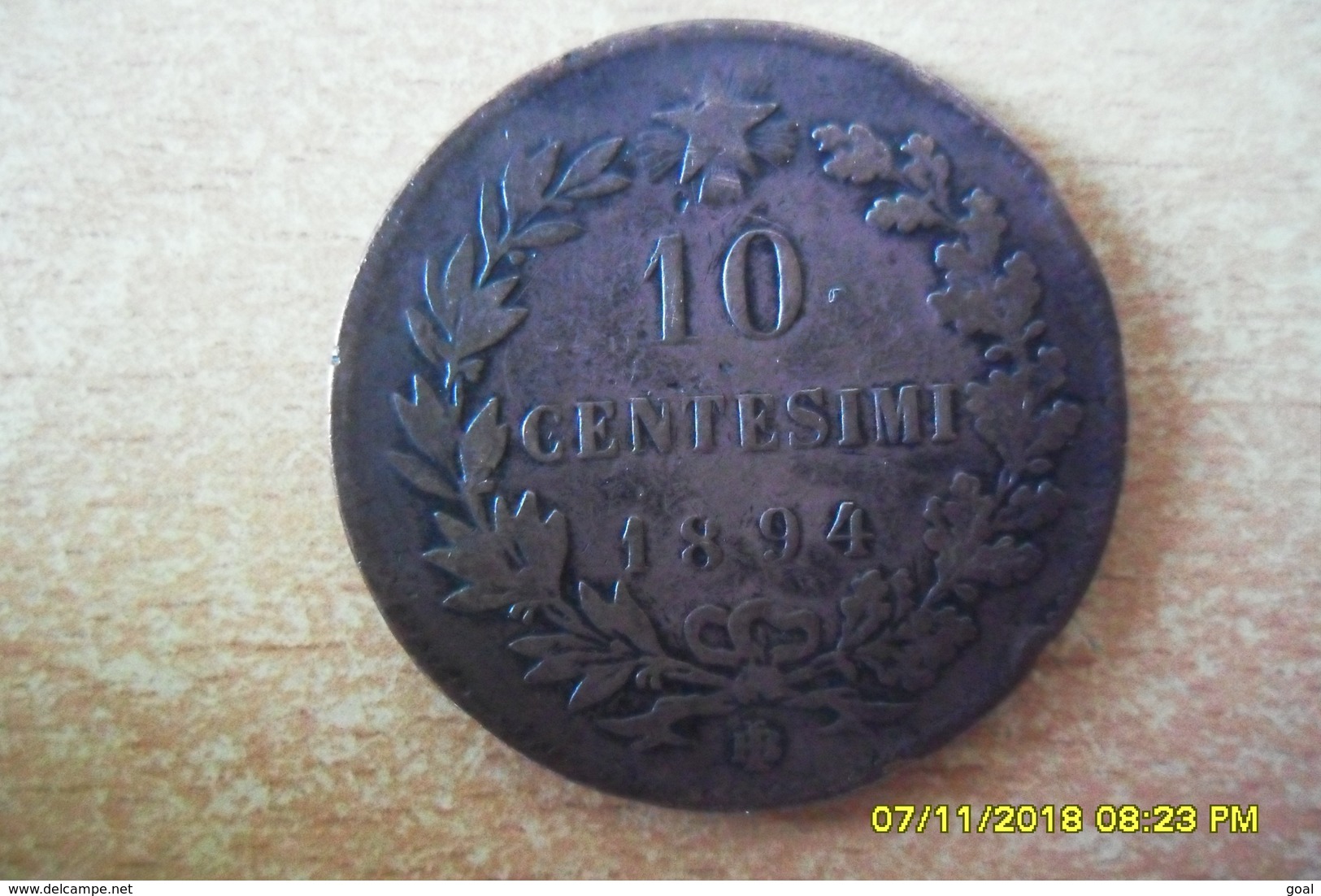 10 Centessimi De 1894 BI En TTB - Monete Feudali