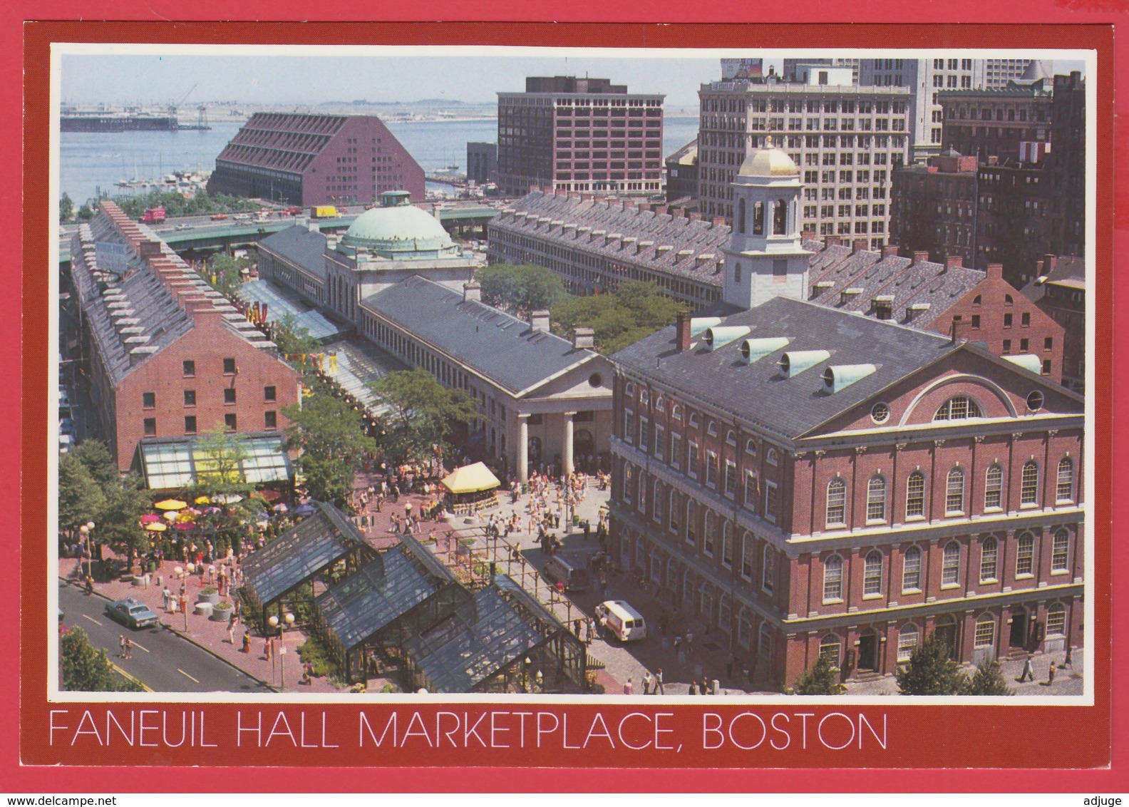 BOSTON , FANEUIL HALL MARKETPLACE & THE MARRIOT HOTEL - Photo John Klein-SUP** 2 SCANS - Boston