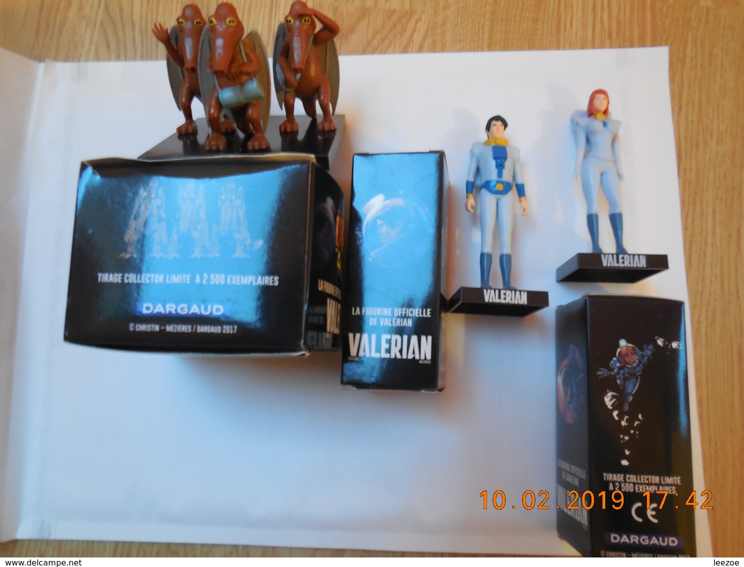 DARGAUD VALERIAN..SHINGOUZ..FIGURINES Valérian Et Laureline Par Jean-Claude Mézières Et Pierre Christin. - Little Figures - Plastic