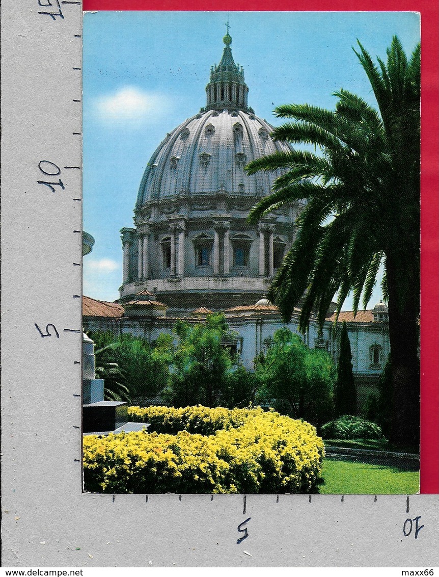 CARTOLINA VG VATICANO - ROMA - Cupola Della Basilica Di S. Pietro Dai Giardini Vaticani - 10 X 15 - ANN. 1966 - Vaticano