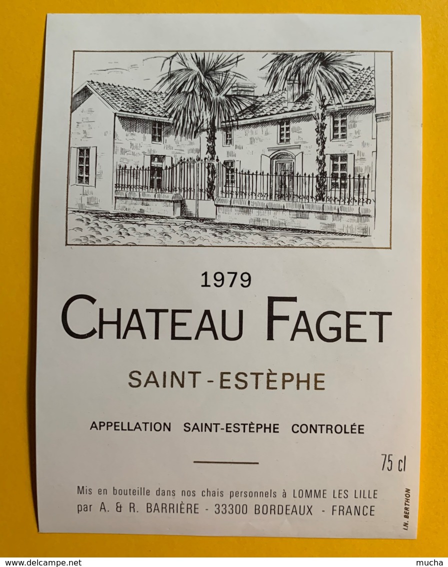 9968 - ChâteauFaget 1979 Saint-Estèphe - Bordeaux