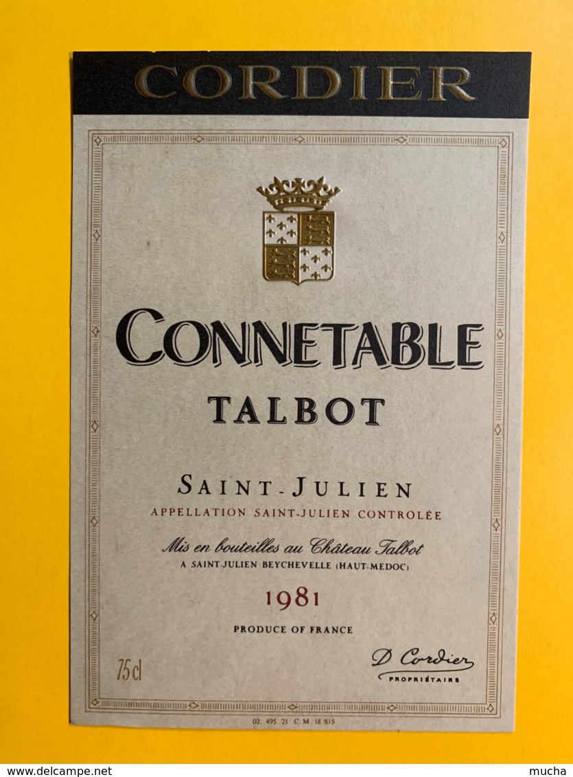 9975 - Connetable Talbot 1981 Saint-Julien - Bordeaux