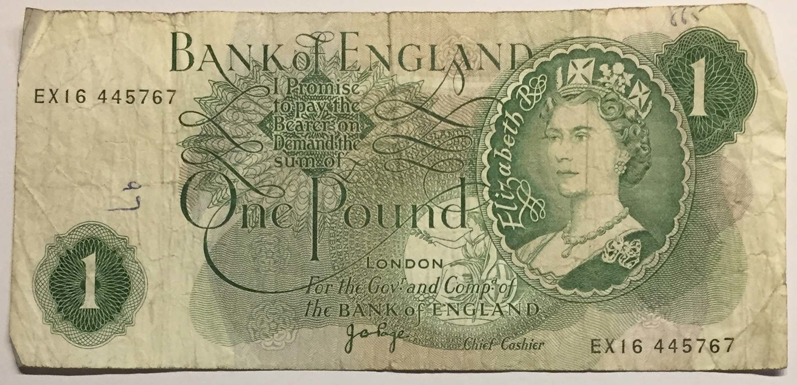 Bank Of England  - One Pound - 1 Pound