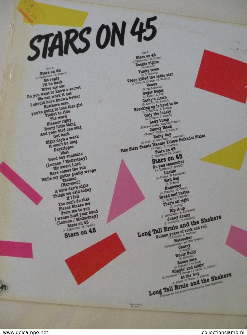 Stars On 45  -(Titres Sur Photos)- Vinyle 33 T LP - Compilaties