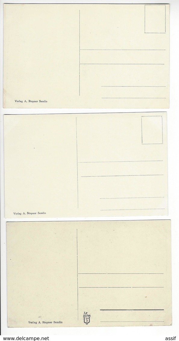 3 CARTES SERBIE ZEMUN ZIMONY SEMLIN /FREE SHIPPING REGISTERED - Serbia