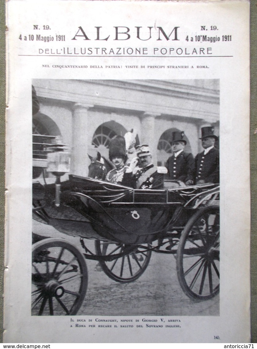 Album Illustrazione Popolare 4 Maggio 1911 Augusto Franzoj Fiesole Mostra A Roma - Altri & Non Classificati