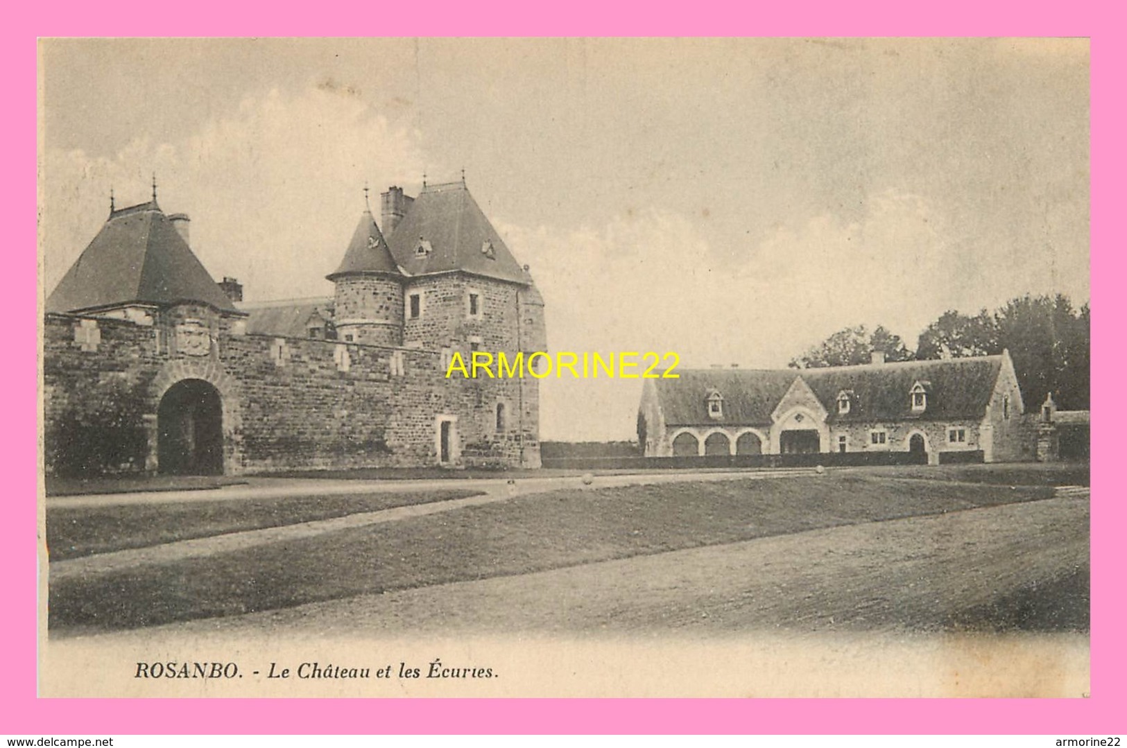 CPA  LANVELLEC  ROSANBO  Le Chateau Et Les Ecuries - Lanvellec