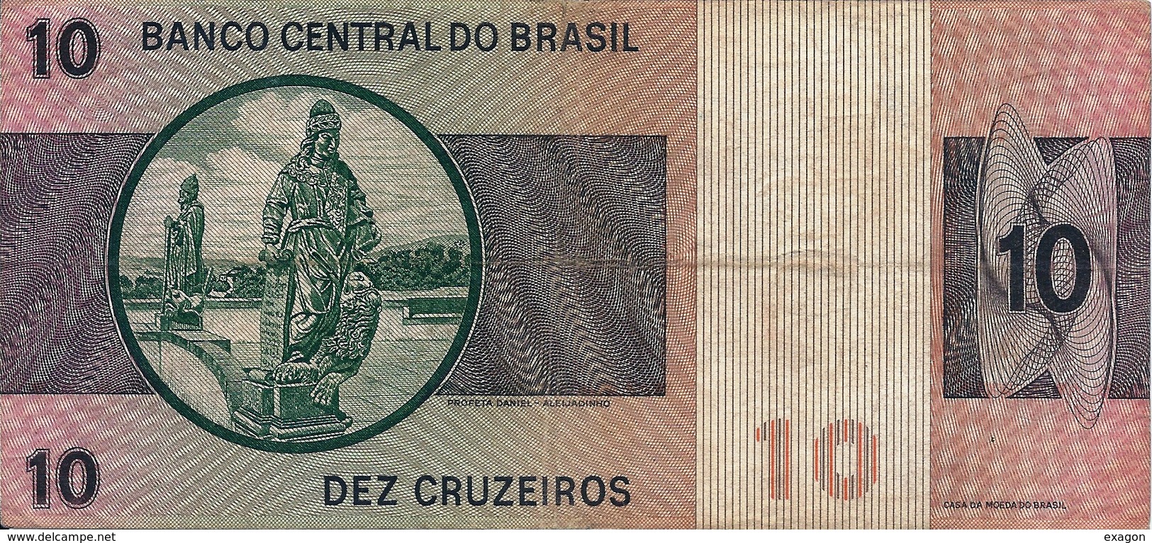 N.  1 Banconota Da 10  DEZ  CRUZEIROS   BRASILE  -  Anno 1995. - Brasile