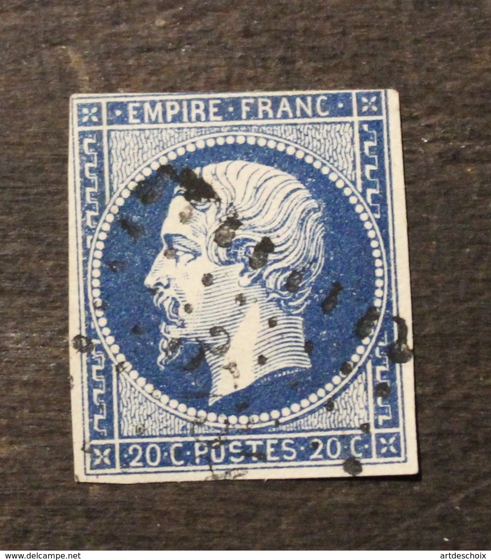 NAPOLEON N° 14 Type I  20 C  BLEU - 1853-1860 Napoléon III