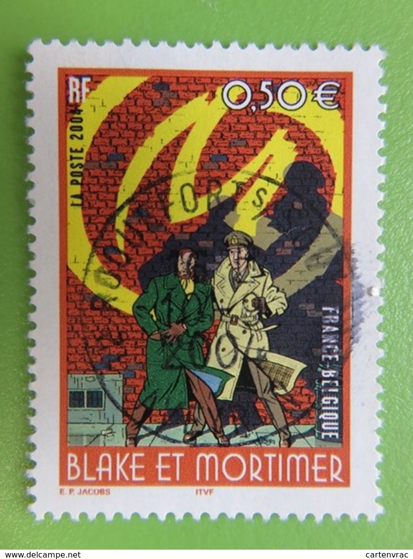 Timbre France YT 3669 - Bande Dessinée Blake Et Mortimer - "La Marque Jaune" - 2004 - Cachet Rond - Oblitérés