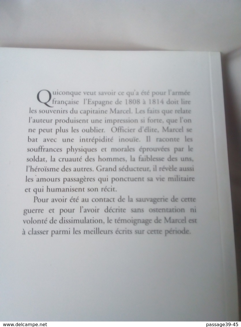 Livre Histoire"CAMPAGNES EN ESPAGNE ET AU PORTUGAL " CAPITAINE NICOLAS MARCEL 217 PAGES - History