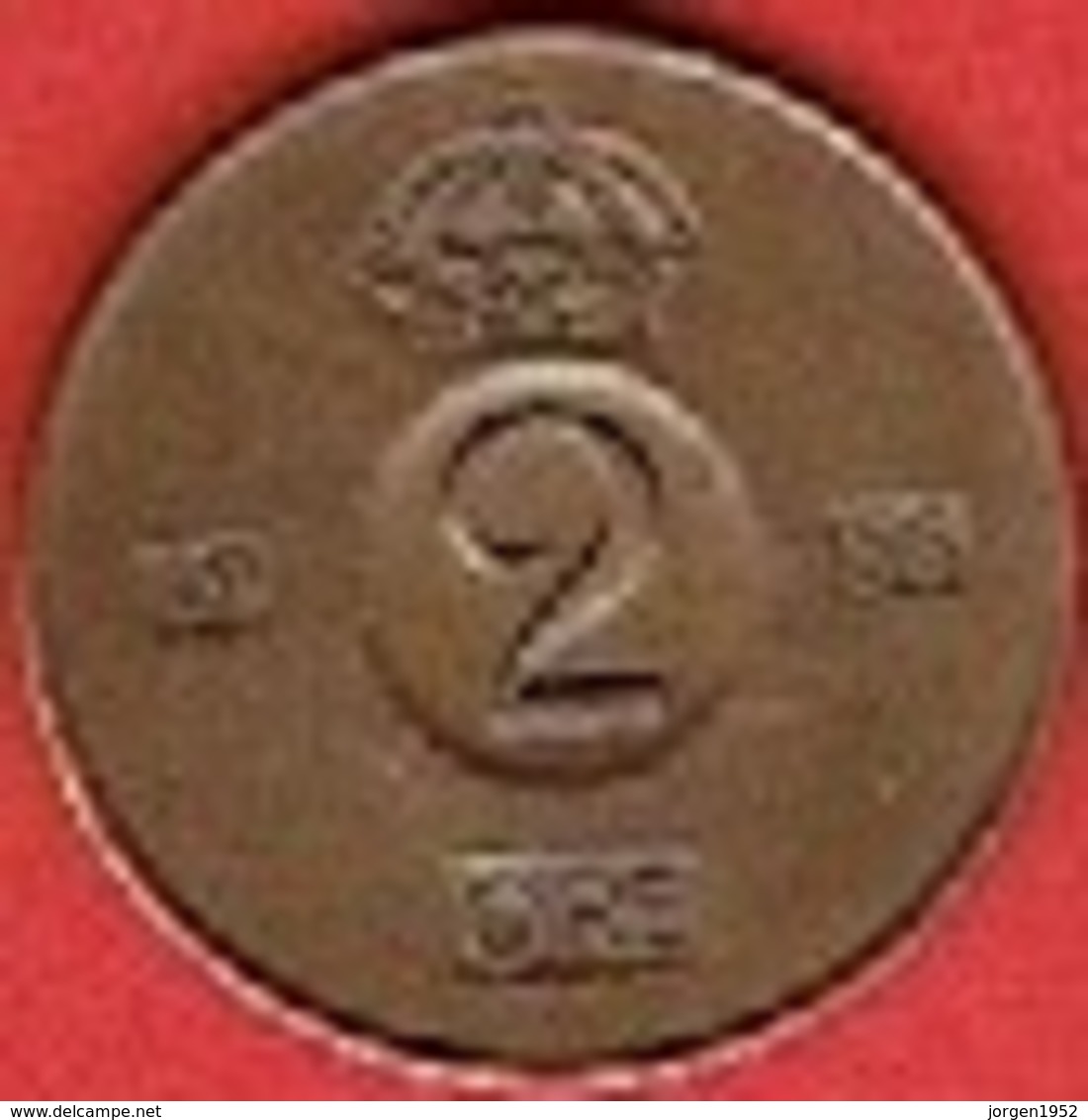 SWEDEN  #  2 ØRE FROM 1956 - Suède