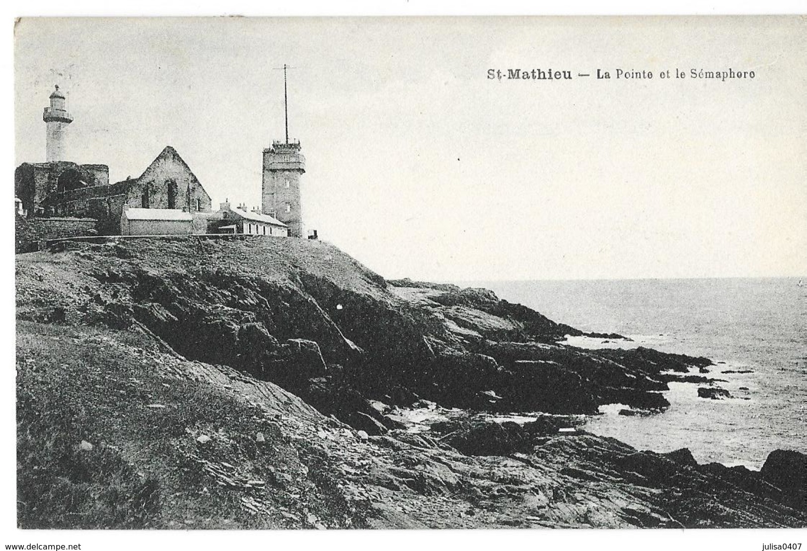 SAINT MATHIEU (29) Pointe Phare Sémaphore - Autres & Non Classés