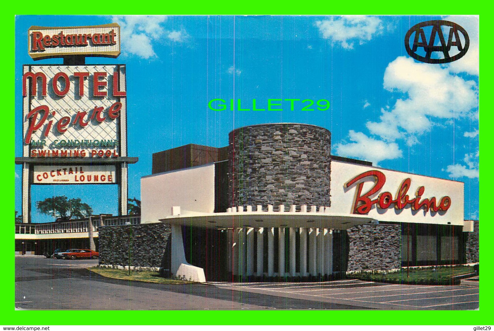 MONTRÉAL, QUÉBEC - MOTEL PIERRE ET RETAURANT BOBINO - W. SCHERMER - - Montreal