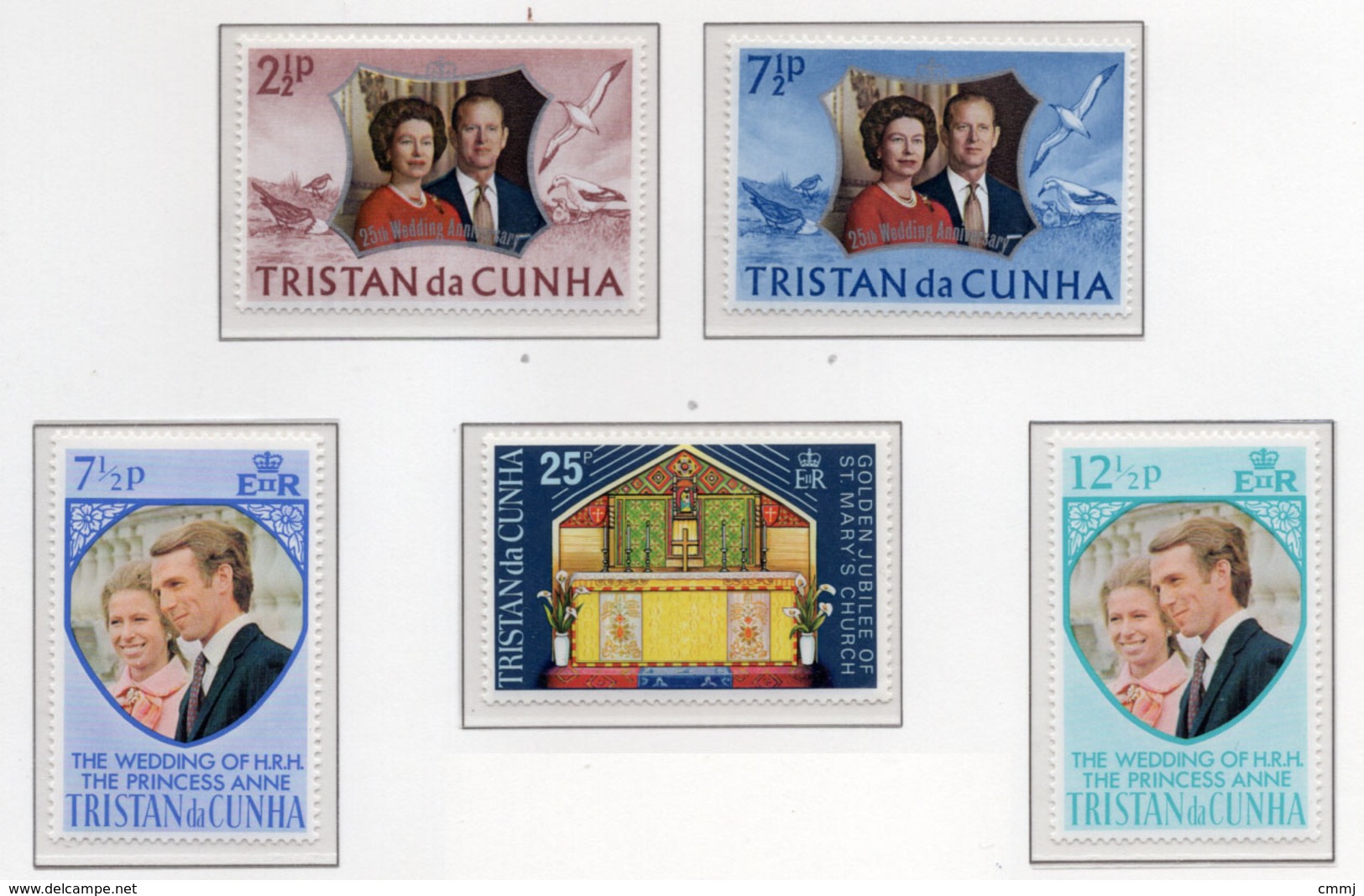1972 - TRISTAN DA CUNHA - Yv.  Nr. 178/180+189/190 - NH - (UP131.2) - Tristan Da Cunha