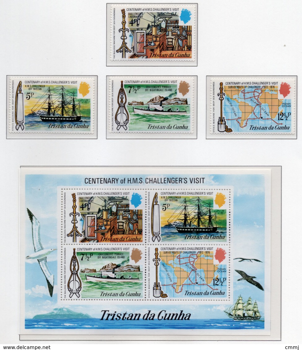 1973 - TRISTAN DA CUNHA - Yv.  Nr. 181/184 + BF 1 - NH - (UP131.2) - Tristan Da Cunha