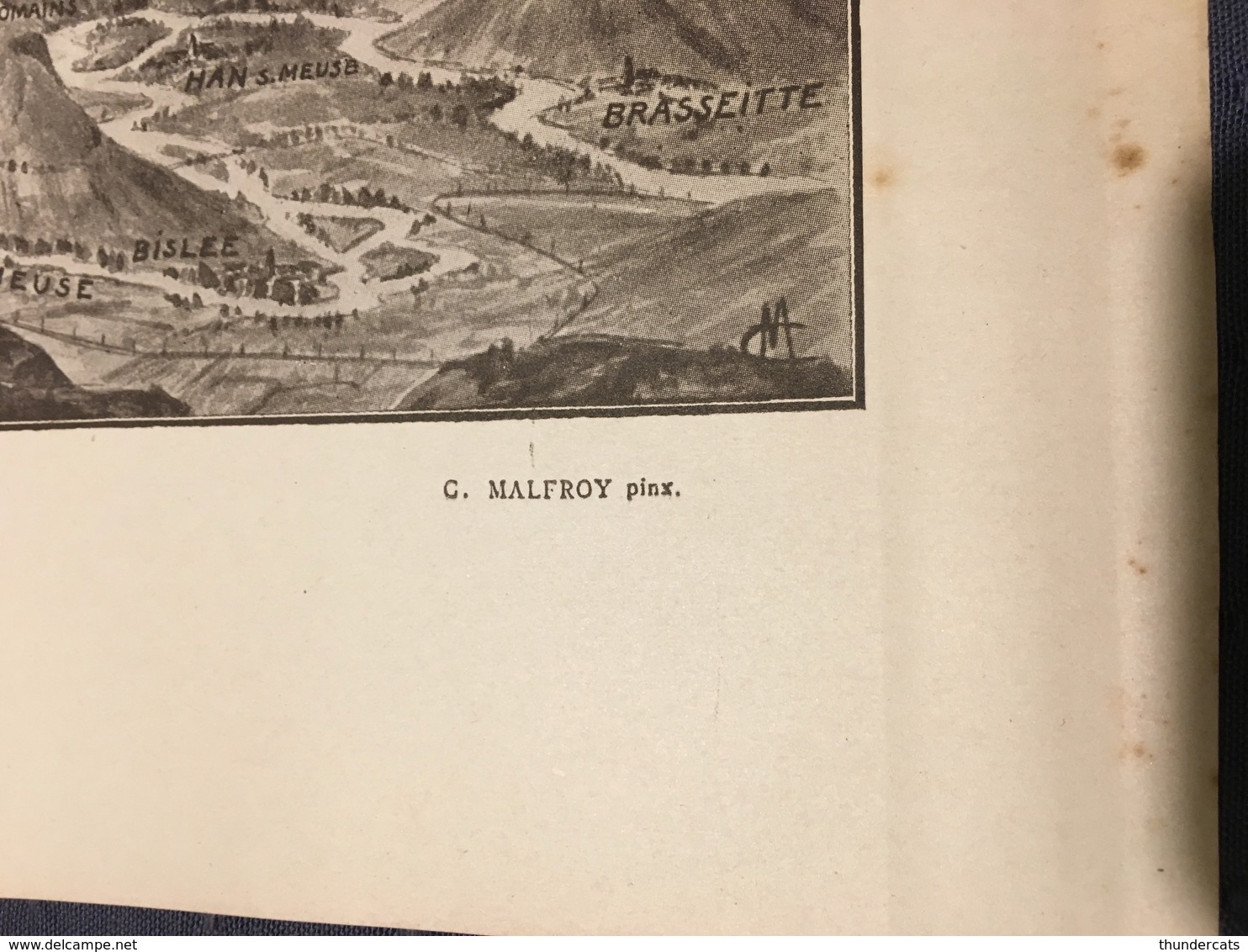 DEPLIANT PANORAMIQUE PLANCE PANORAMA GUERRE 1914 PAR G. MALFROY ETAIN A SAINT MIHIEL ET LIMEY FRESNES CHAMBLEY - Cartes Topographiques