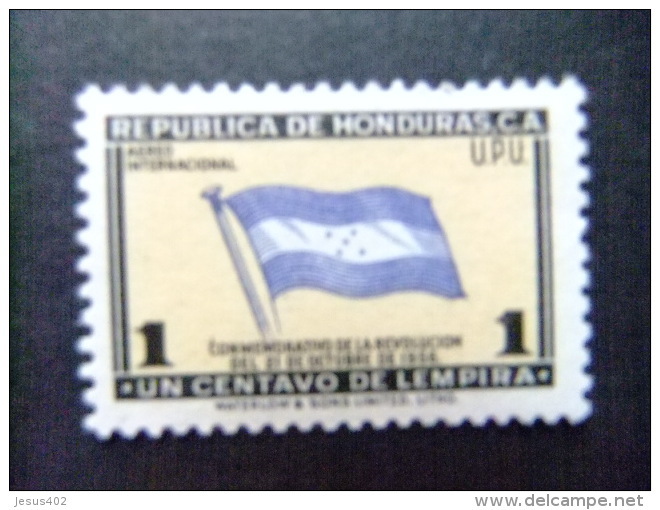 HONDURAS 1957 ANIVERSARIO De La REVOLUCIÓN BANDERA NACIONAL Yvert  PA 246 * MH - Honduras