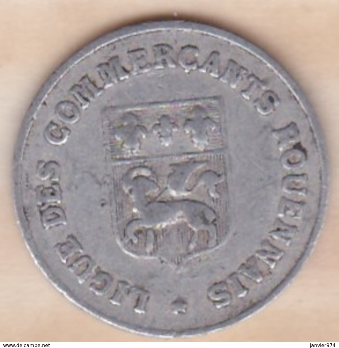 76 . Seine-Maritime. Rouen. Ligue Des Commerçants . 10 Centimes 1920 - Monétaires / De Nécessité