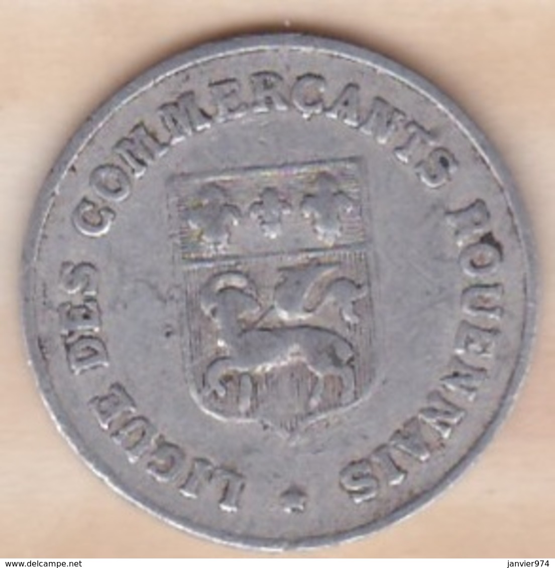 76 . Seine-Maritime. Rouen. Ligue Des Commerçants . 10 Centimes 1920 - Monetary / Of Necessity