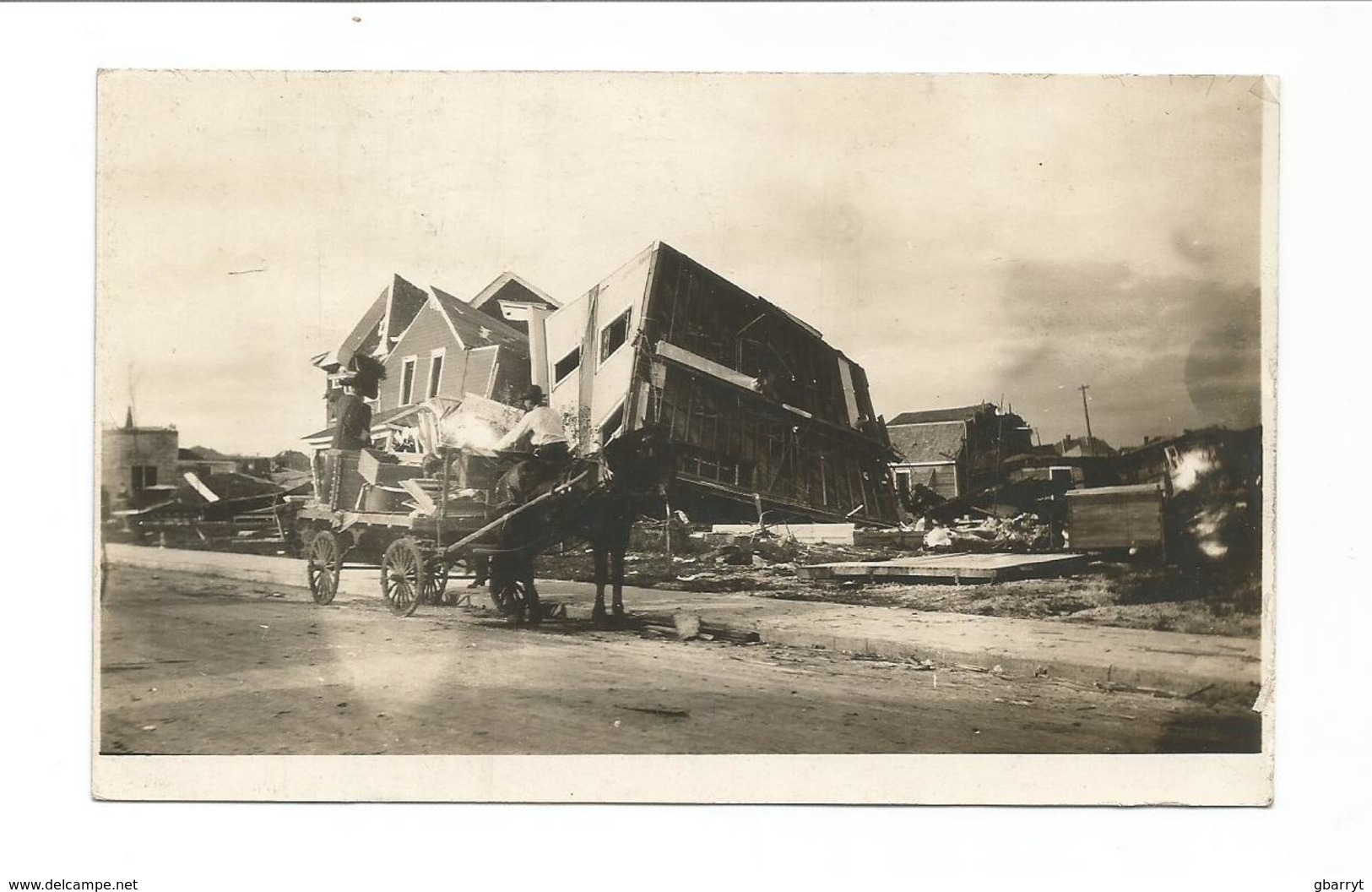 Real Photo Postcard Aftermath Of Regina Cyclone 1912 Postally Used - Regina