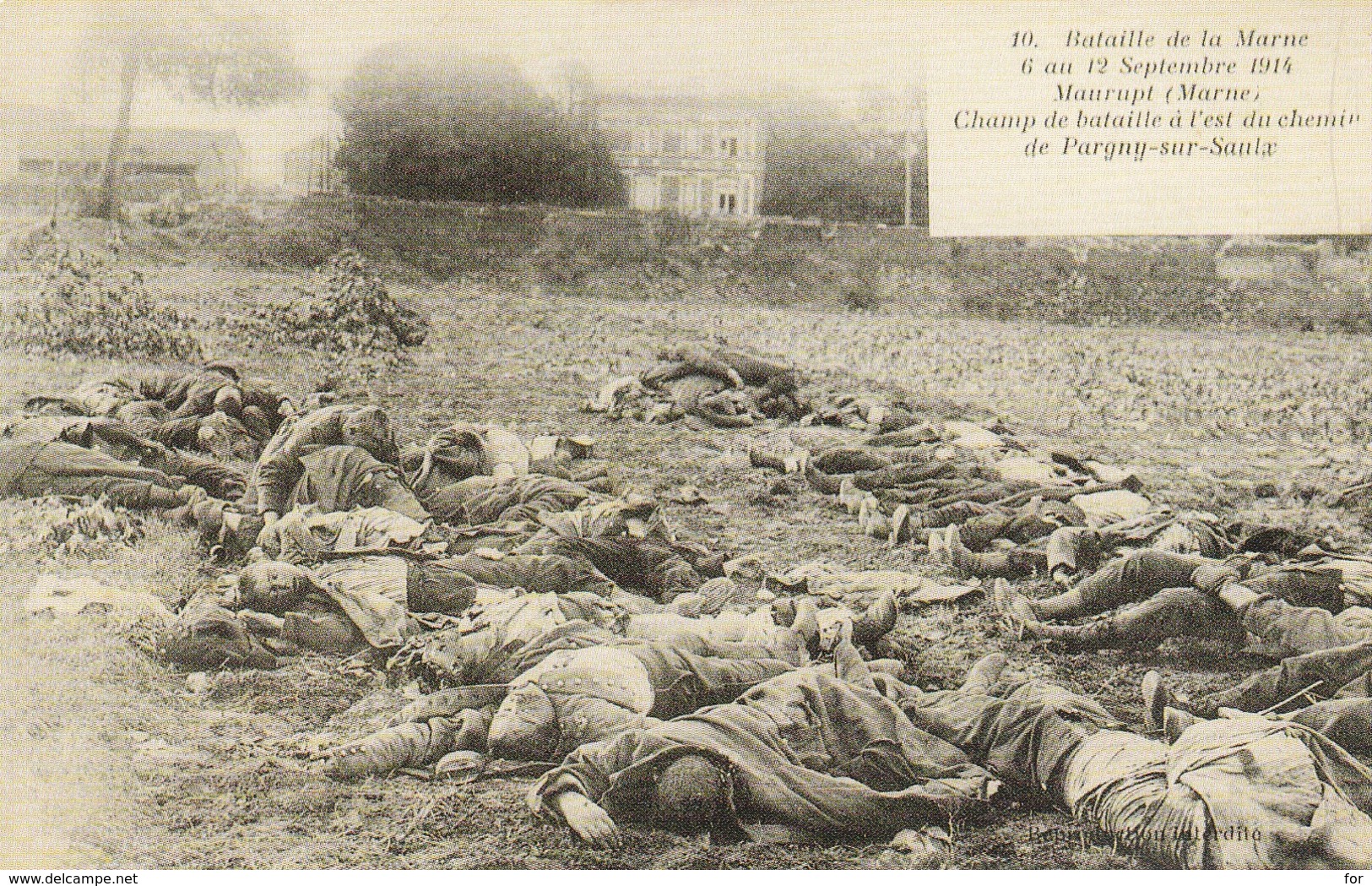 Militaria : MAURUPT : Marne - Champ De Bataille à L'est Du Chemin De Pargny-sur-saulx - War 1914-18