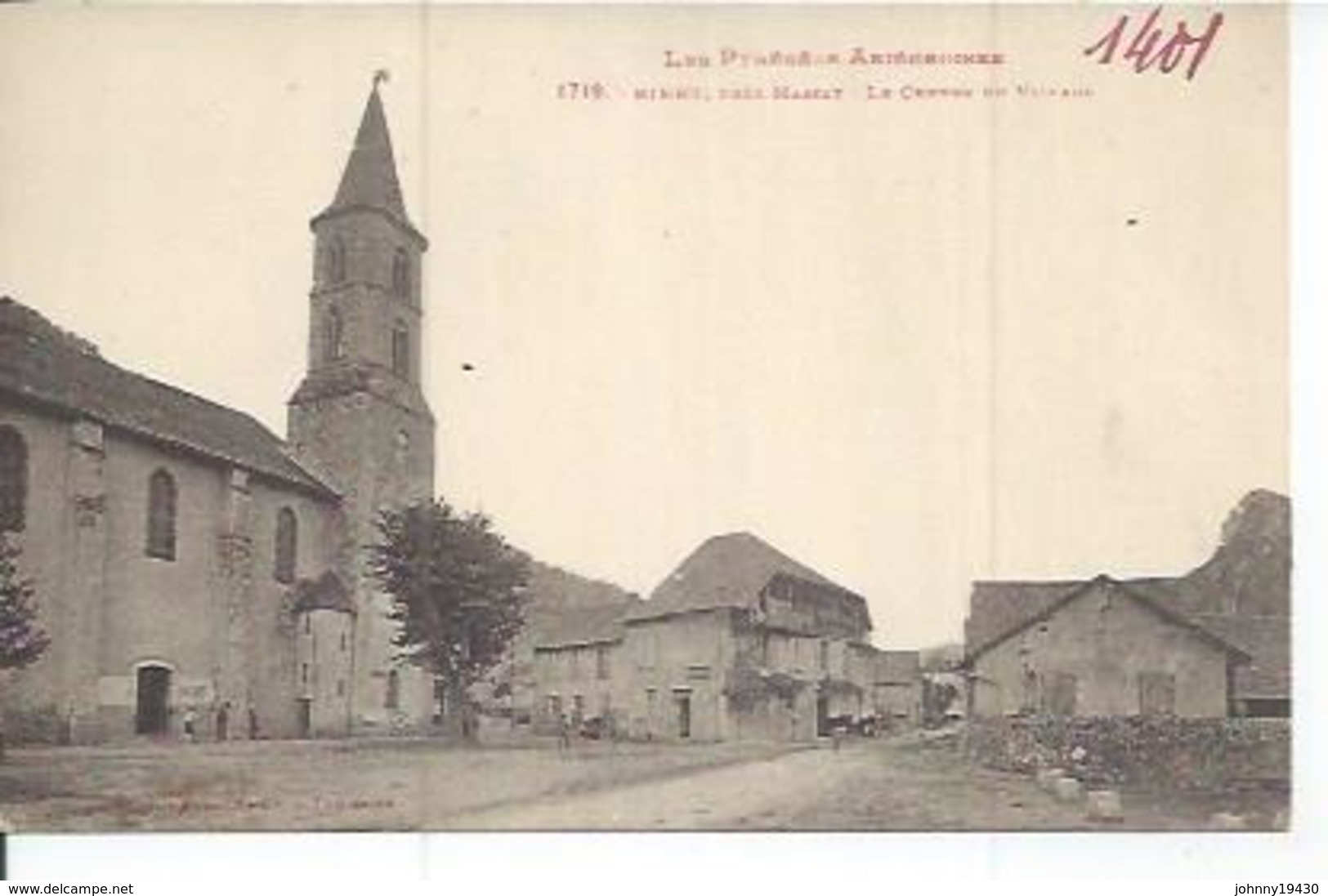 1719 - BIERT, Près MASSAT - LE CENTRE DU VILLAGE ( Animées ) - Autres & Non Classés