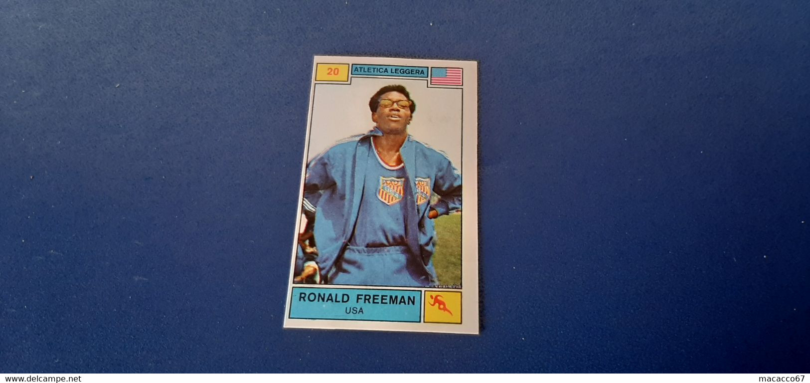 Figurina Panini Campioni Dello Sport 1969 - 020 Ronald Freeman - Edizione Italiana