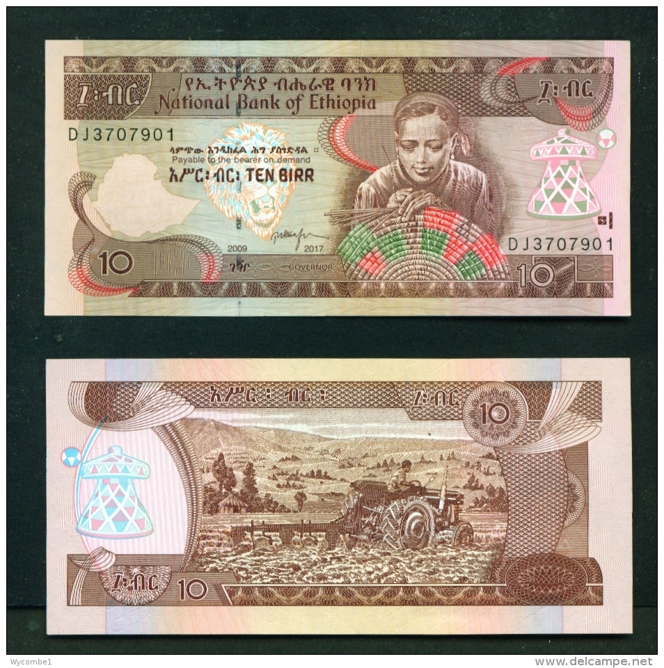 ETHIOPIA  -  2017  10 Birr  UNC Banknote - Ethiopie