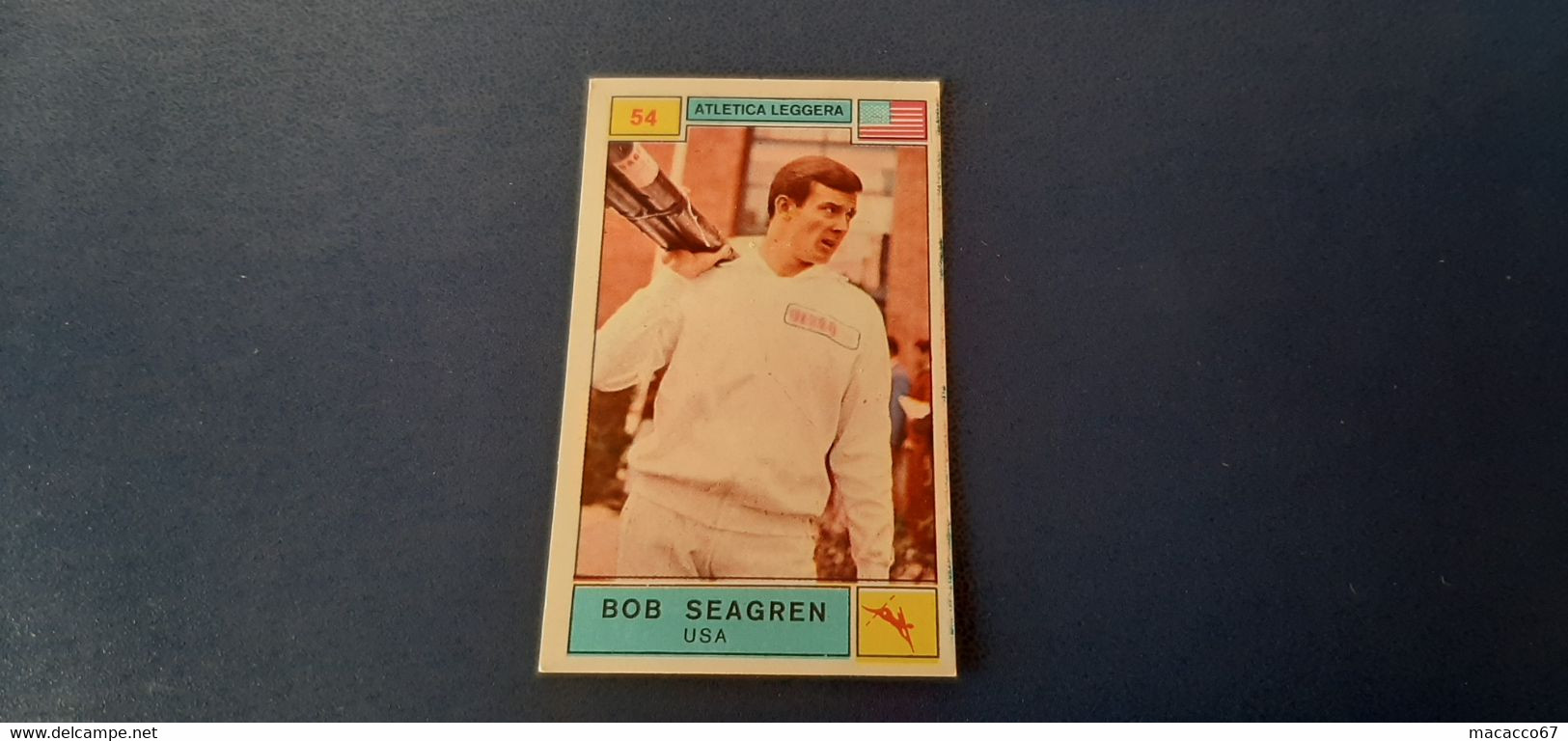 Figurina Panini Campioni Dello Sport 1969 - 054 Bob Seagren - Edizione Italiana