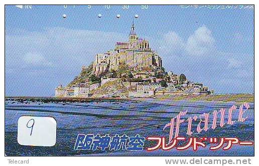 Télécarte Japonaise FRANCE Related (9) MONT-SAINT-MICHEL - Paysages