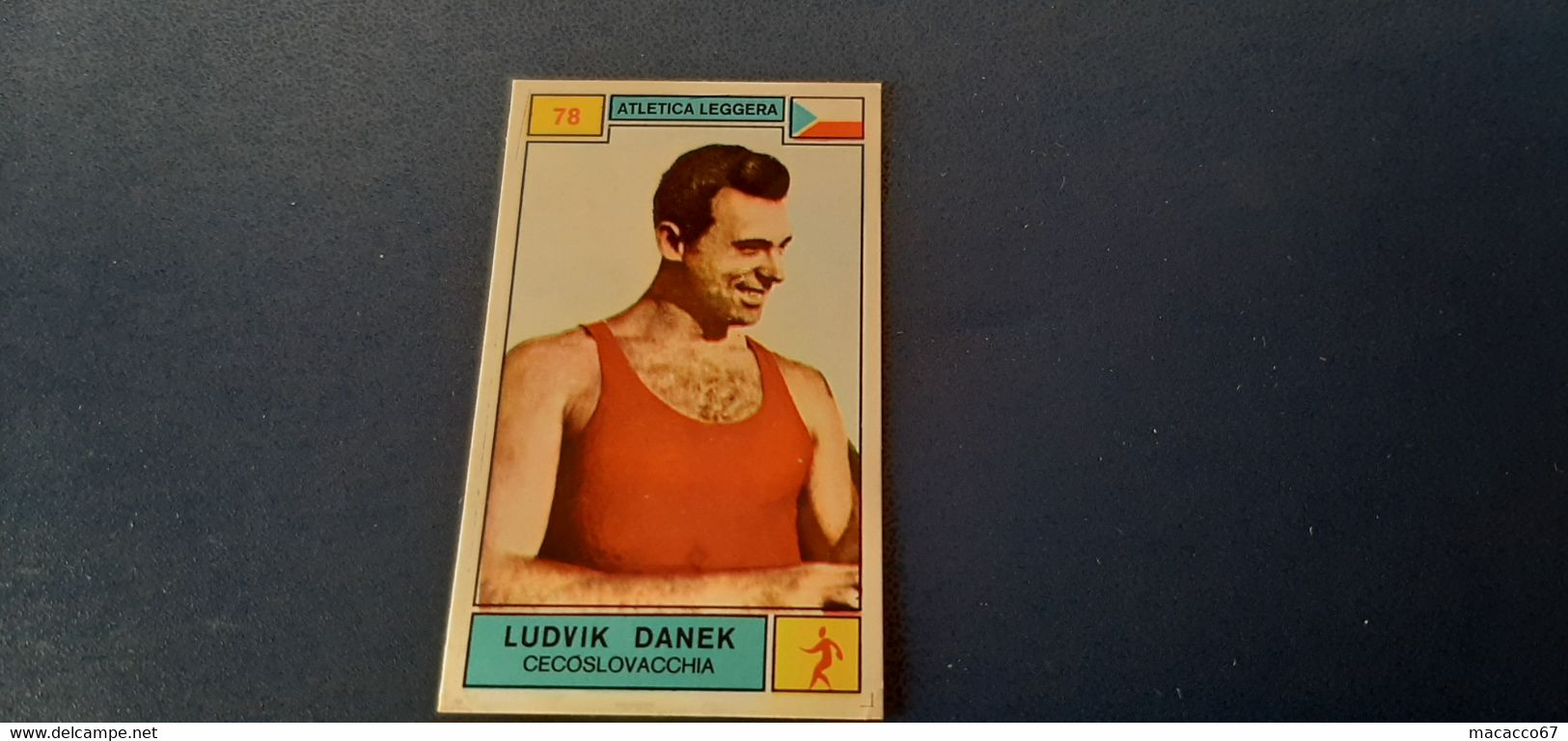 Figurina Panini Campioni Dello Sport 1969 - 078 Ludvik Danek - Edizione Italiana