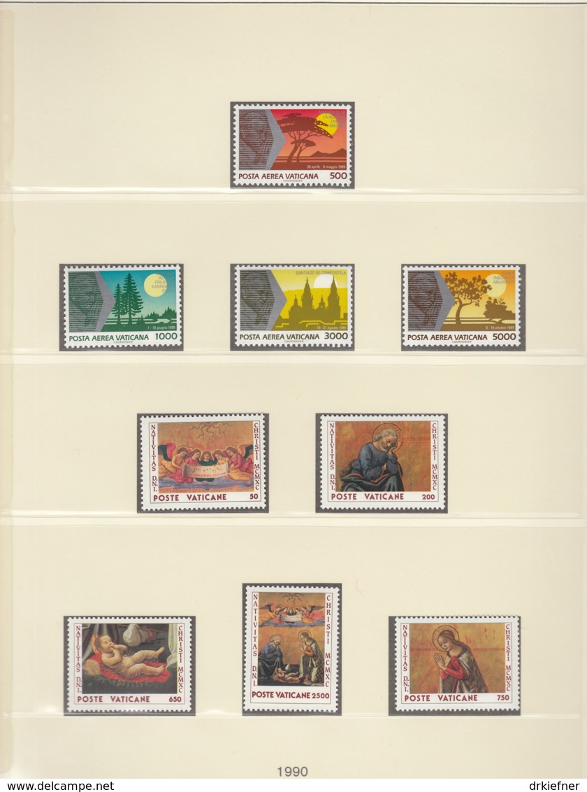 VATIKAN  Jahrgang 1990, Postfrisch **, Komplett Mi. 996-1022 - Années Complètes
