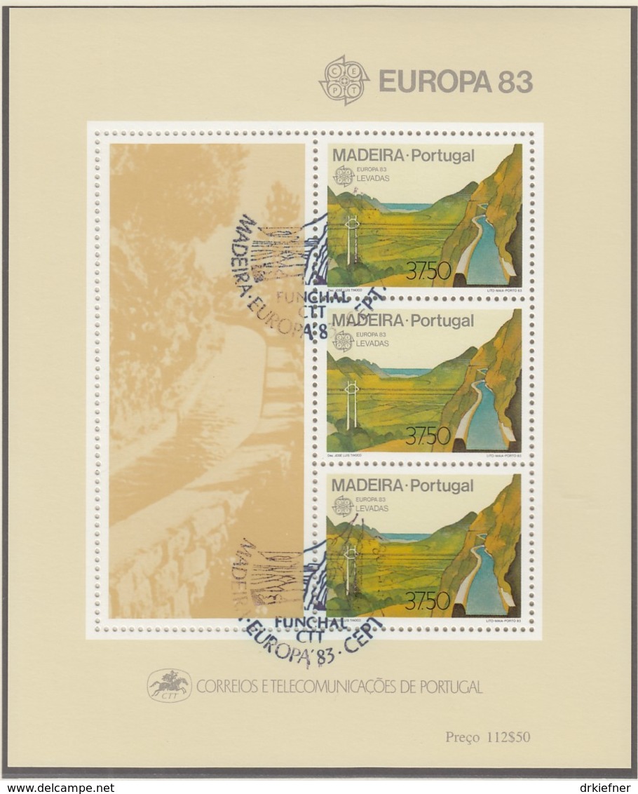 MADEIRA  Block 4, Gestempelt, Große Werke Des Menschlichen Geistes, 1983 - 1983