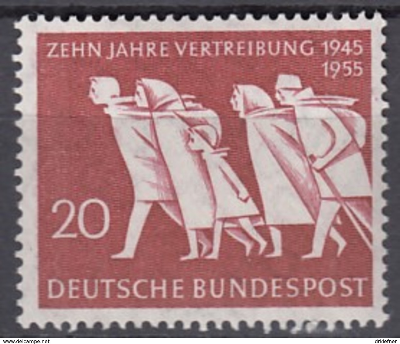 BRD 215, Postfrisch **, 10 Jahre Vertreibung 1955 - Ungebraucht