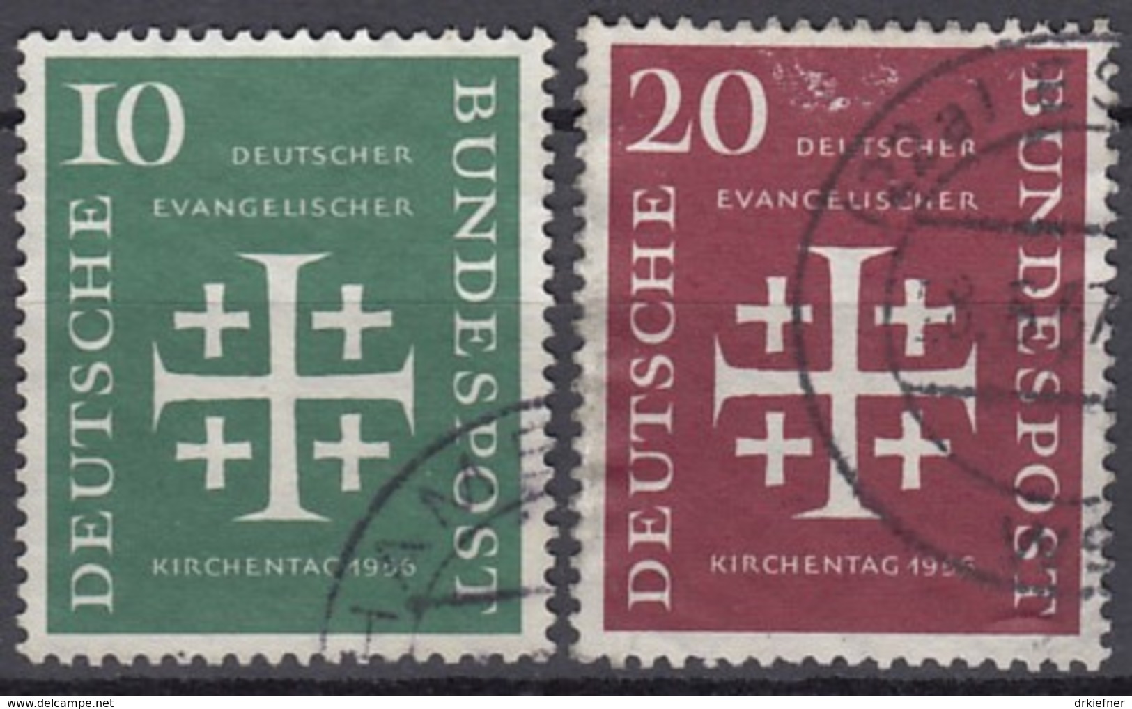 BRD 235-236, Gestempelt, Dt. Evang. Kirchentag 1956 - Gebraucht