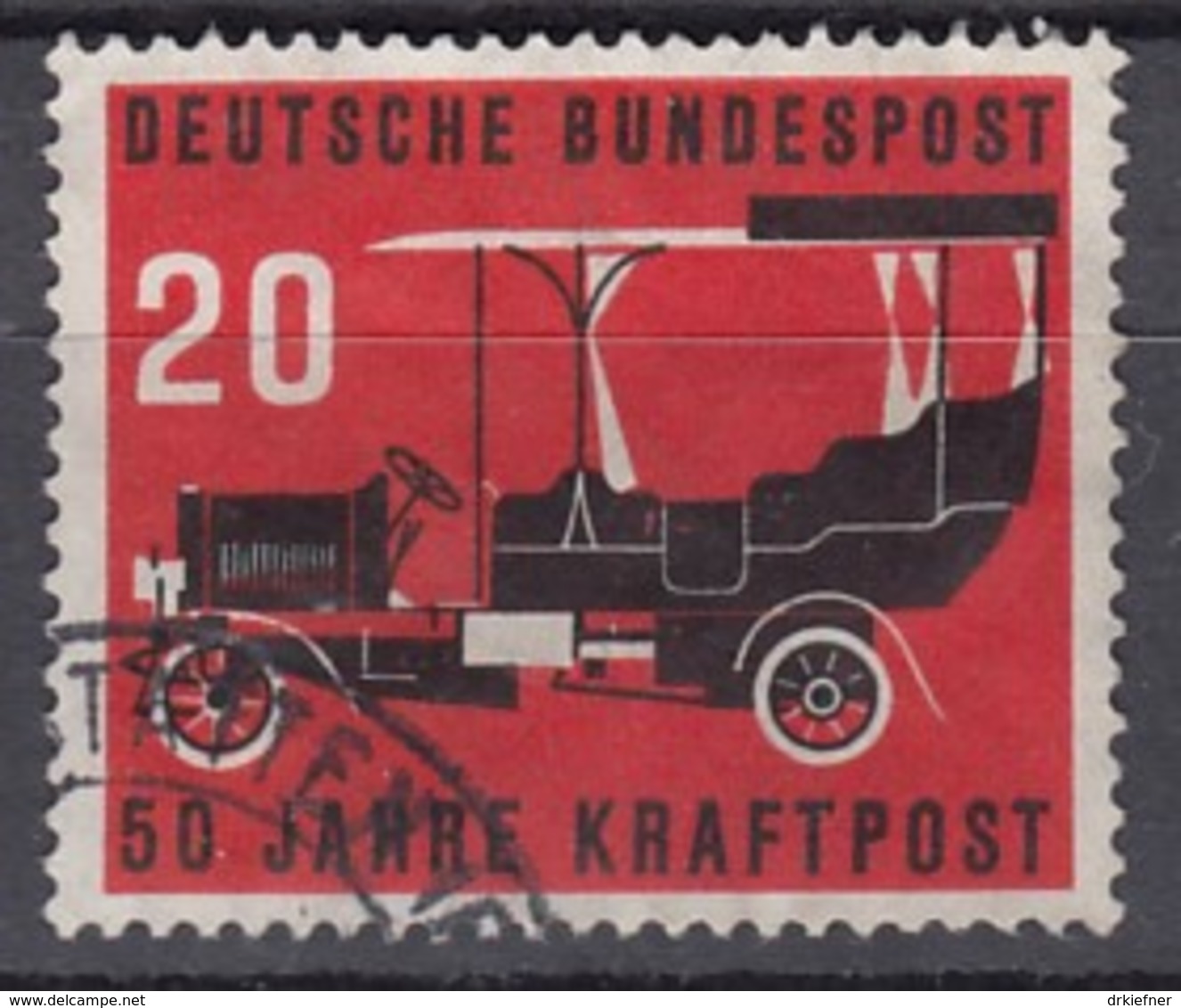 BRD 211, Gestempelt, 50 Jahre Kraftpost 1955 - Gebraucht