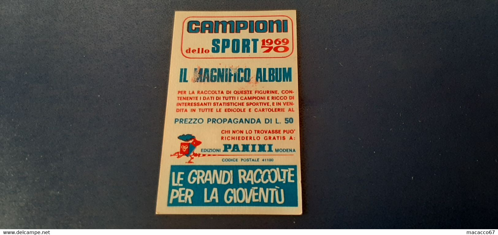 Figurina Panini Campioni Dello Sport 1969 - 088 Hans Joachim Walde - Edizione Italiana