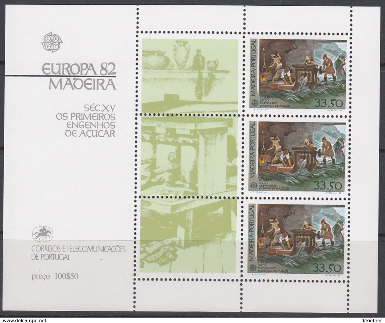 MADEIRA Block 3, Postfrisch **, Europa CEPT:  Historische Ereignisse 1982 - 1982