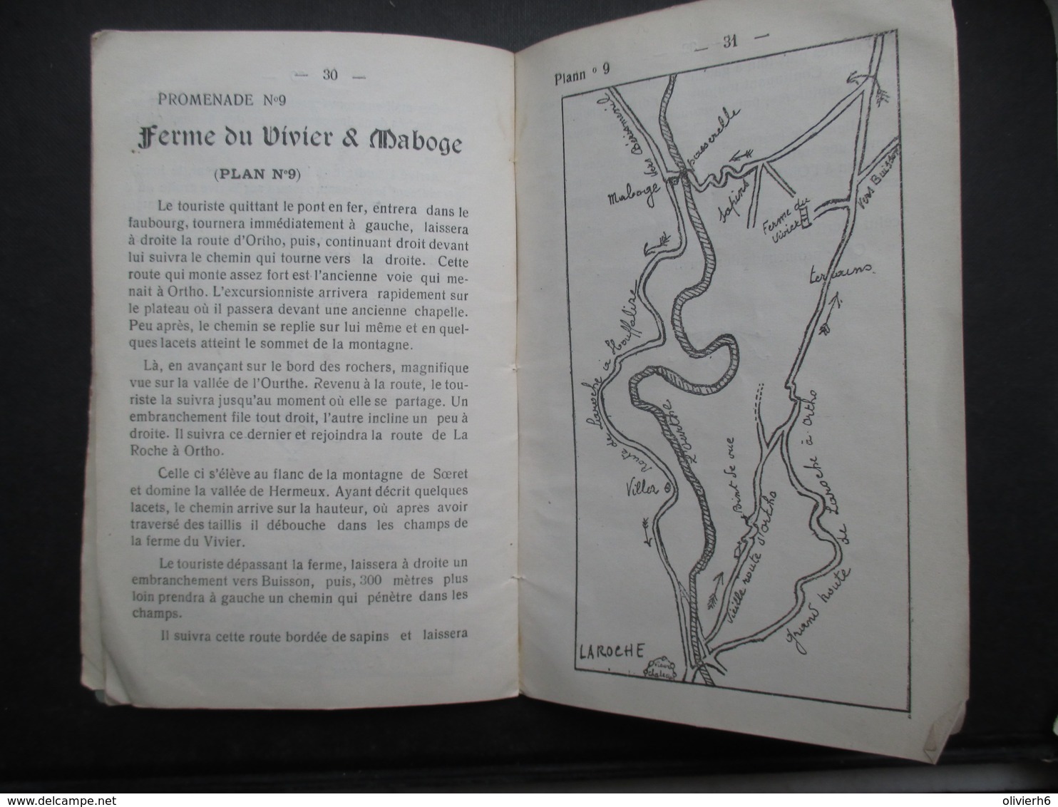 VP BELGIQUE (M1699) GUIDE DES ENVIRONS DE LA ROCHE AVEC ITINéRAIRES (11 vues) Par un Larochois LAROCHE