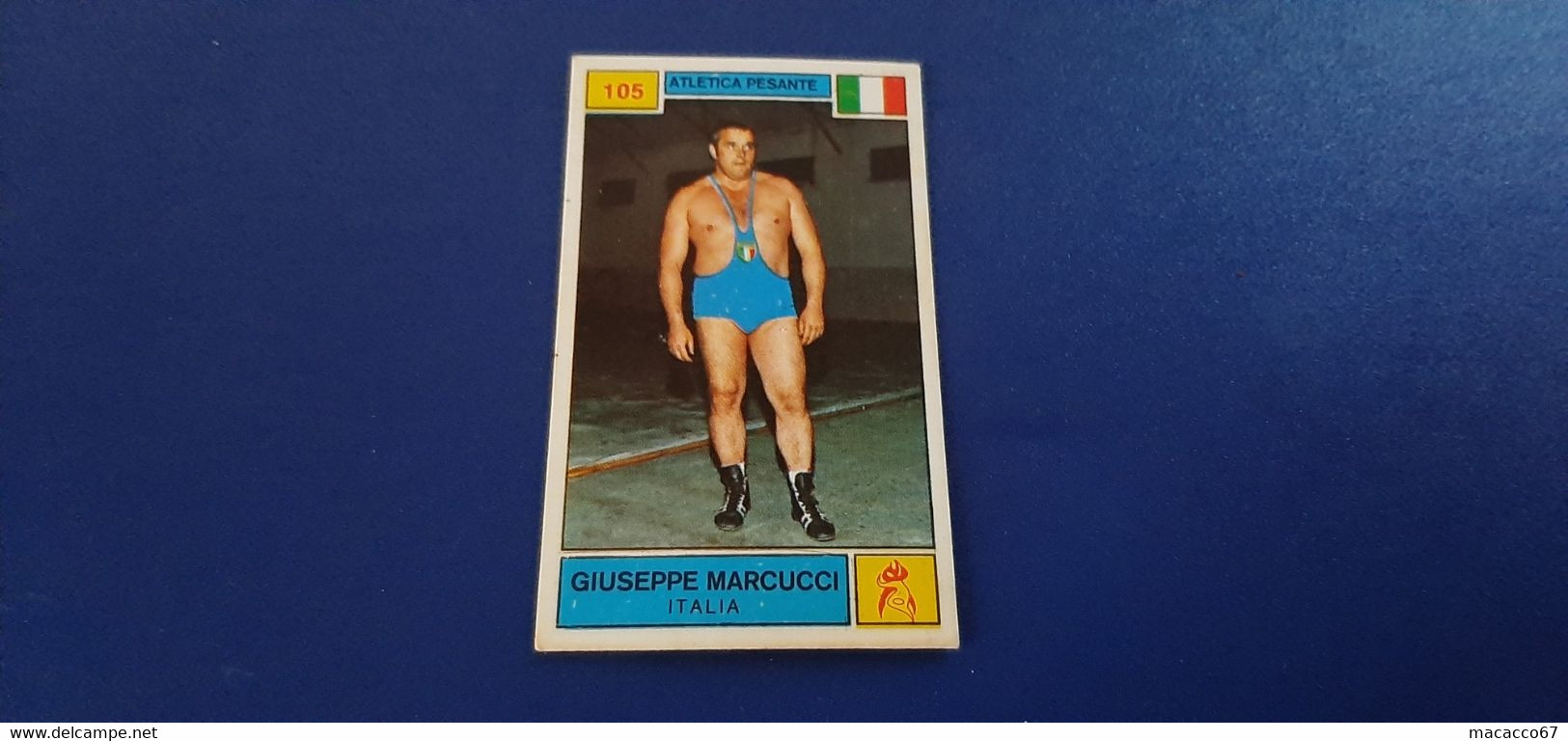 Figurina Panini Campioni Dello Sport 1969 - 105 Giuseppe Marcucci - Edizione Italiana