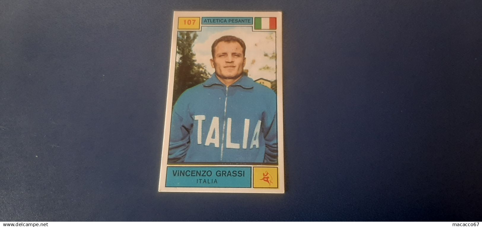 Figurina Panini Campioni Dello Sport 1969 - 107 Vincenzo Grassi - Edizione Italiana