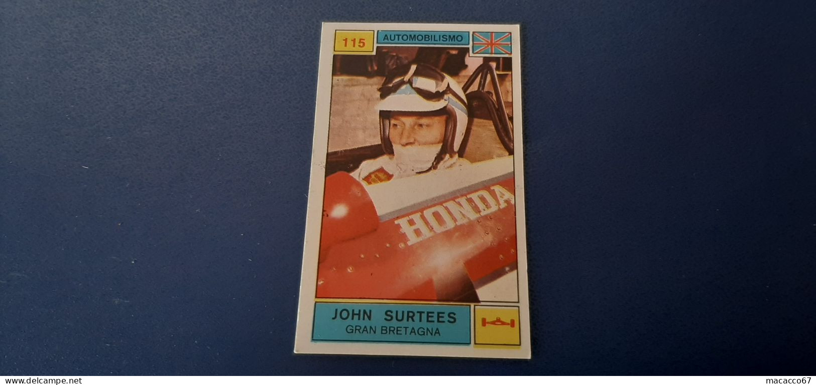 Figurina Panini Campioni Dello Sport 1969 - 115 John Surtees - Edizione Italiana