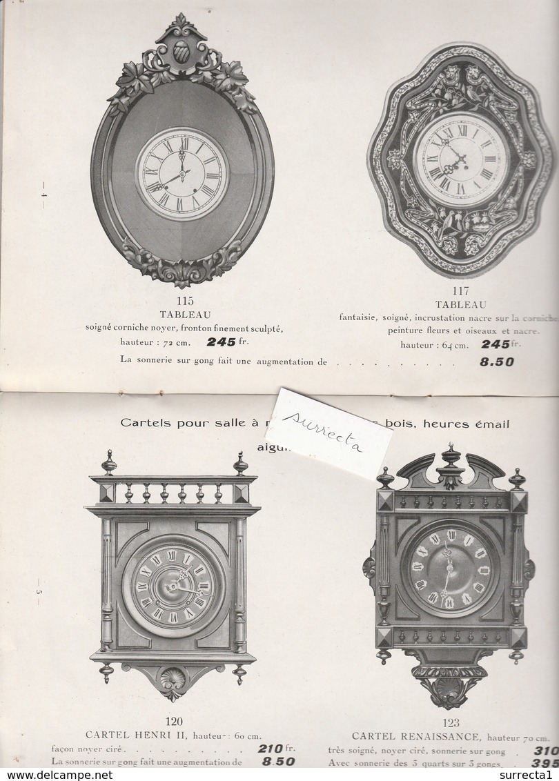 Fascicule Illustré 16 Pages / Horlogerie / "La Jurassienne" Morez Jura - 1900 – 1949