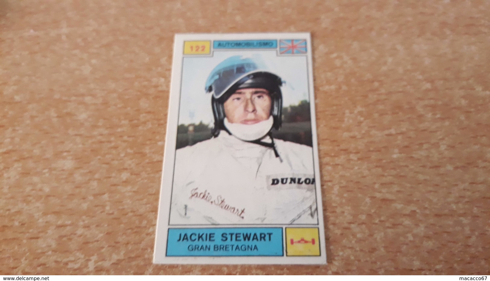 Figurina Panini Campioni Dello Sport 1969 - Jackie Stewart - Edizione Italiana