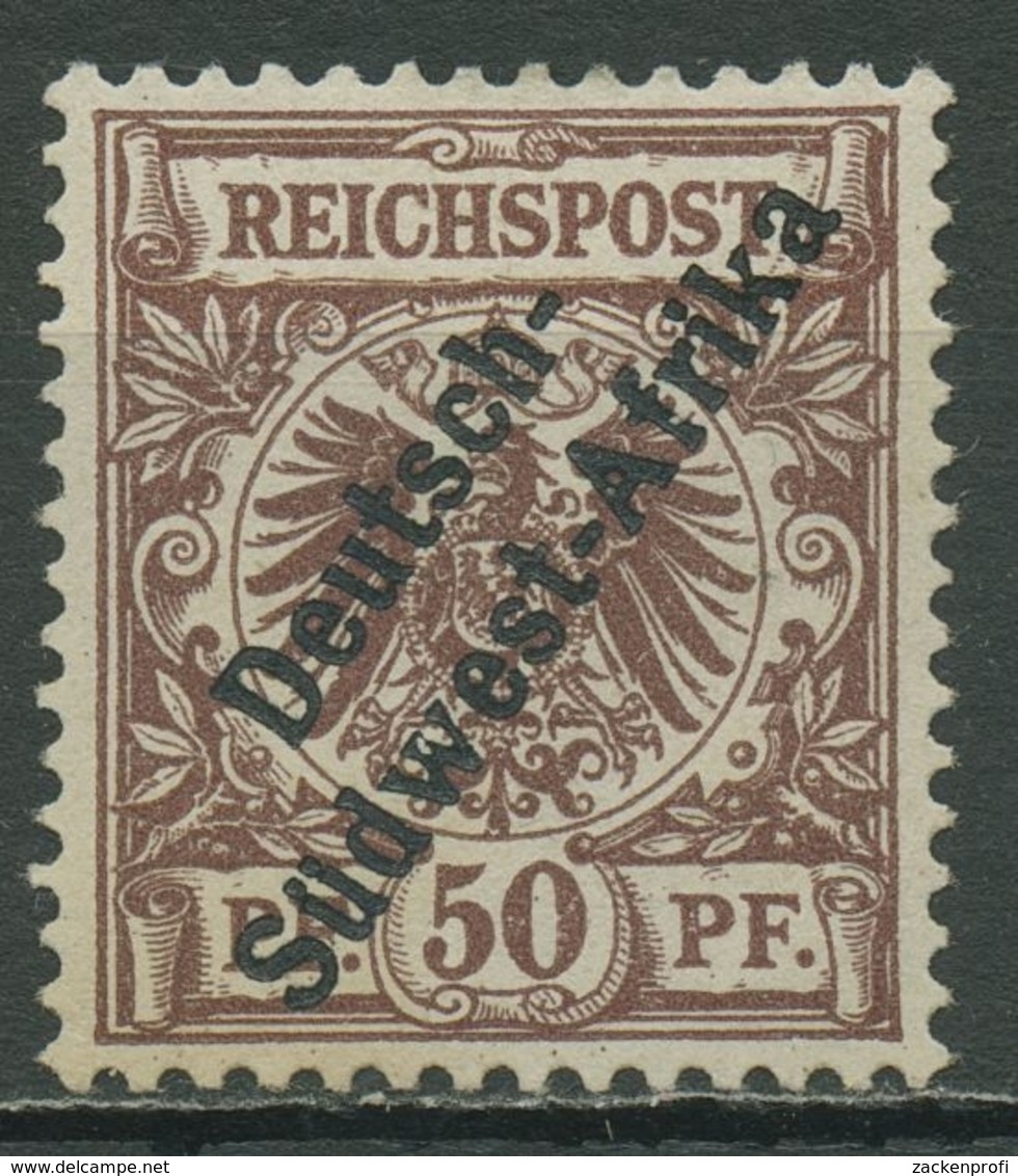 Deutsch-Südwestafrika 1897 Krone/Adler Mit Aufdruck II Ungebraucht Ohne Gummi - Deutsch-Südwestafrika