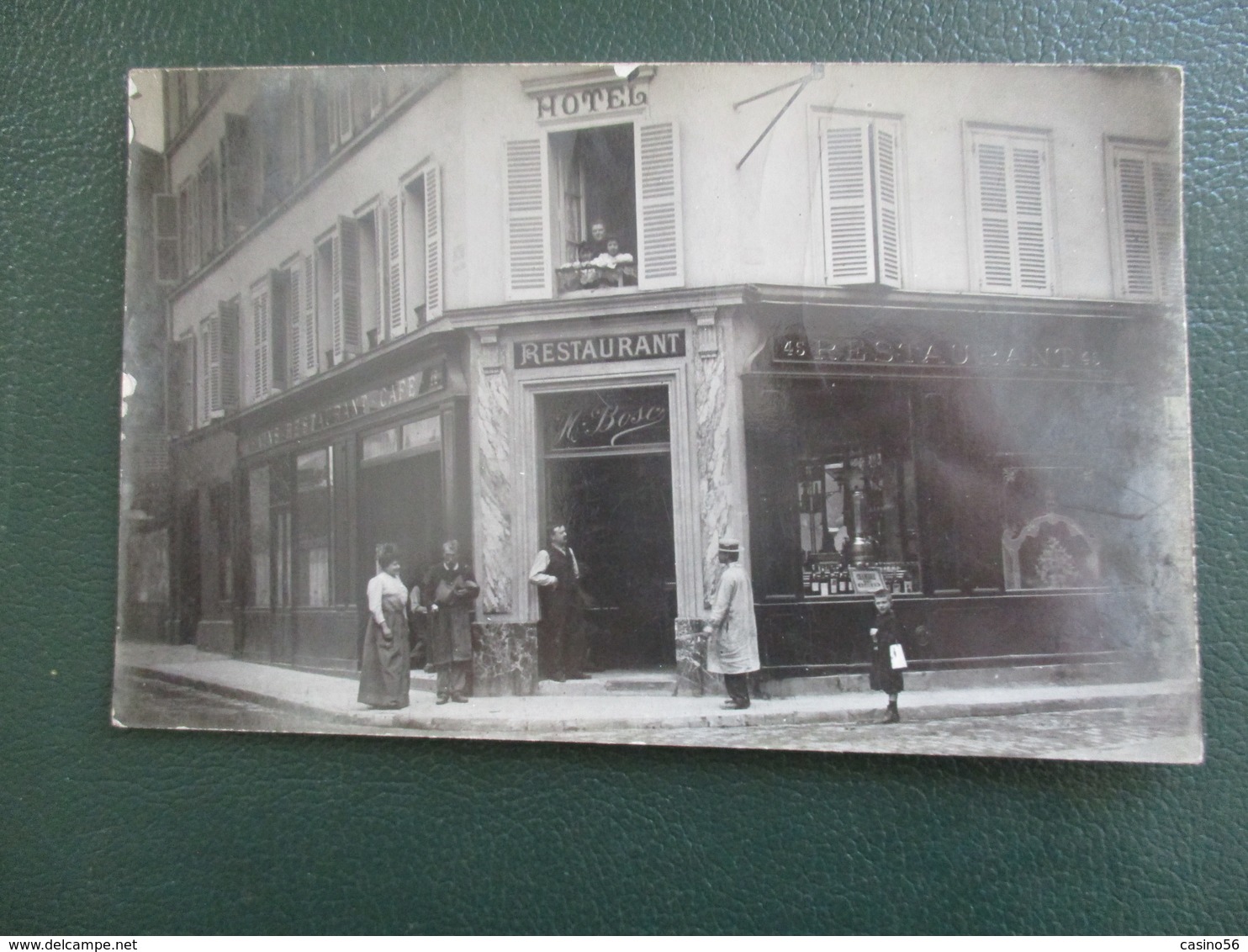 CPA CARTE PHOTO COMMERCE RESTAURANT HOTEL BOSC - Restaurants