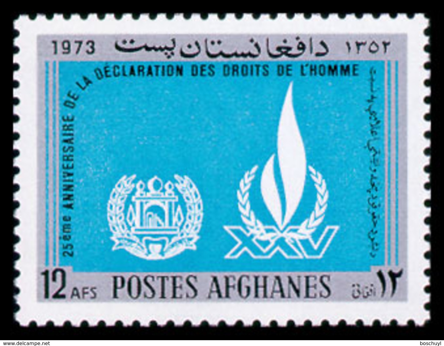 Afghanistan, 1973, Human Rights Declaration, United Nations, MNH, Michel 1148 - Afghanistan