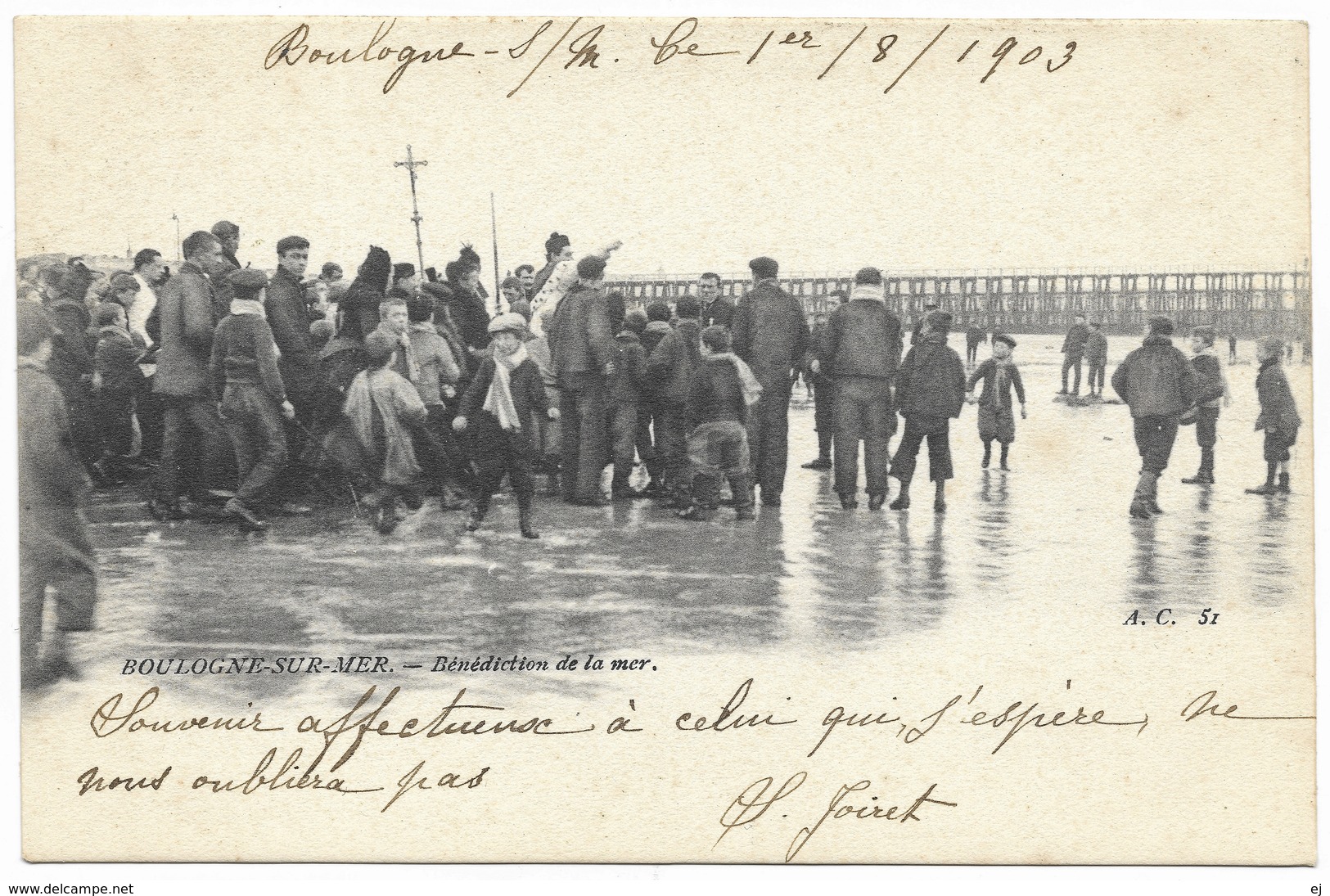 Boulogne-sur-mer Bénédiction De La Mer 1903 - AC 51 - Boulogne Sur Mer