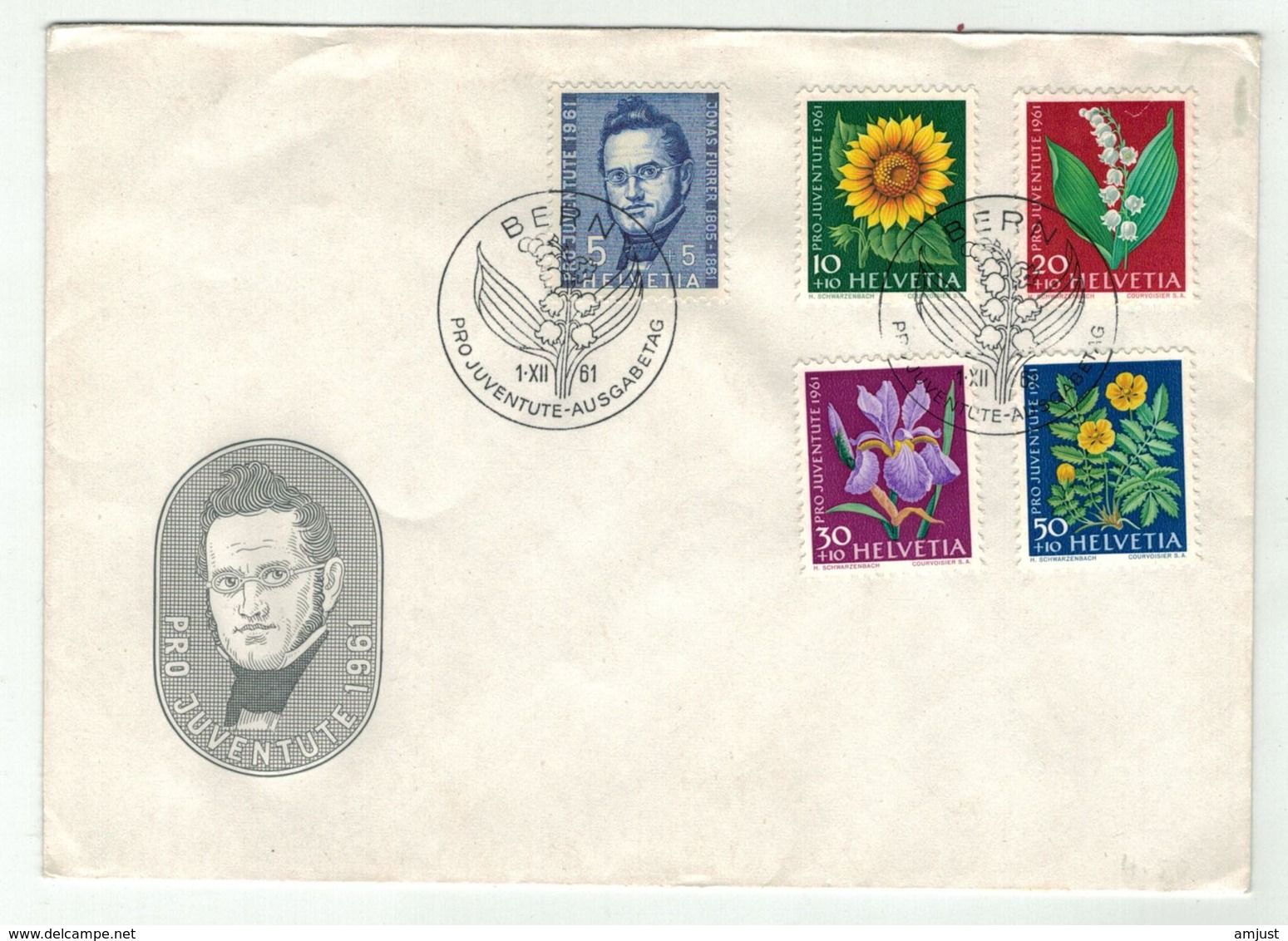 Suisse // Schweiz // Switzerland // Pro-Juventute  //  Lettre 1er Jour 1961 - Lettres & Documents